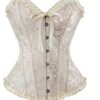 Elegant LuckeLadybug sexy lace corset for women with intricate detailing and ruffle trim