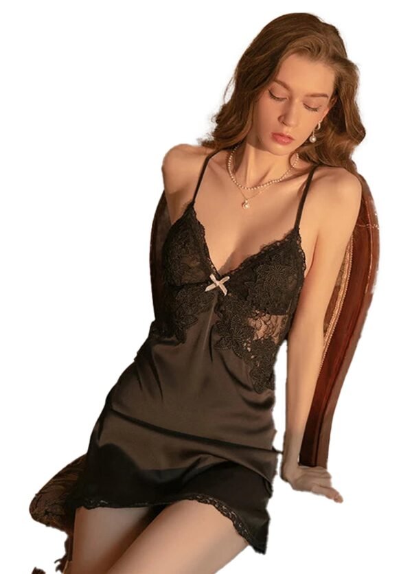 Sexy Lace Nightdress For Women 28 Sexy Lace Nightdress For Women LuckeLadybug sexy lace nightdress for women in black featuring delicate lace and adjustable straps