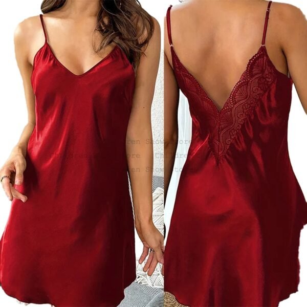 Sexy Lace Nightdress For Women 33 Sexy Lace Nightdress For Women Red Babydoll with Lace Back Design, a sexy lace nightdress for women by LuckeLadybug LLC