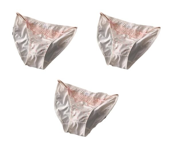 Sexy lace thong panties for women in pale pink with elegant design and comfortable fit