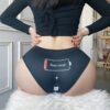 LuckeLadybug sexy low waist panties for women with a playful charging battery graphic