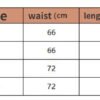 Size chart for sexy low waist panties for women by LuckeLadybug LLC with measurements in cm