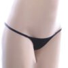Black sexy low waist thongs for women offering comfort and style for everyday wear