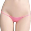 LuckeLadybug sexy low waist thongs for women in vibrant pink color designed for comfort and allure