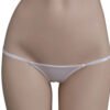 LuckeLadybug LLC sexy low waist thongs for women in sheer white fabric for a stylish look