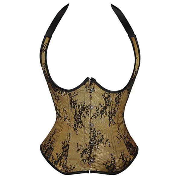 Sexy Overbust Corset Top In Lace Design 16 Sexy Overbust Corset Top In Lace Design Elegant sexy overbust corset top in gold lace for a stunning silhouette and stylish look