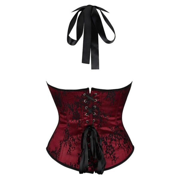 Sexy Overbust Corset Top In Lace Design 2 Sexy Overbust Corset Top In Lace Design Red lace sexy overbust corset top with lace-up back and adjustable satin ribbons