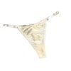 Front View of Luxurious Satin Thong Underwear for Women