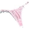Detail of Luxurious Satin Thong Underwear for Women