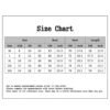 Size chart for sexy silk nightdress for women showing measurements in various sizes