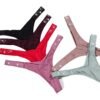 Colorful assortment of sexy thongs for women in various shades and designs by LuckeLadybug LLC