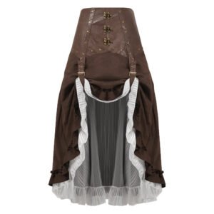 Steampunk Leather Skirt For Women