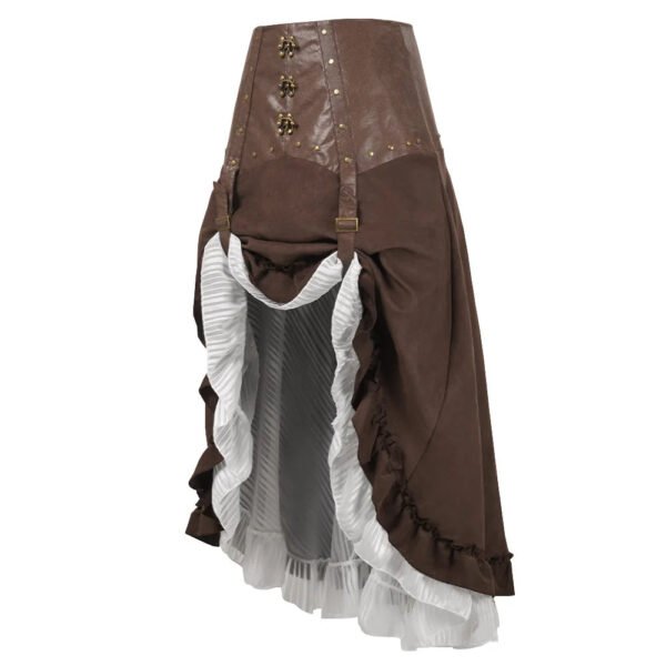 Steampunk Leather Skirt For Women 14 Steampunk Leather Skirt For Women steampunk leather skirt for women side view
