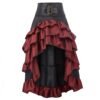 Steampunk Ruffled Skirt For Women 20 Steampunk Ruffled Skirt For Women steampunk ruffled skirt for women red black high low