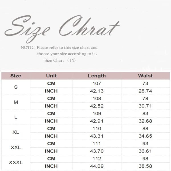 steampunk ruffled skirt for women size chart