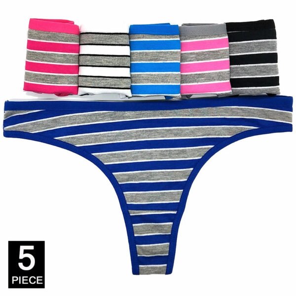 Striped Cotton Thong Underwear For Women 21 Striped Cotton Thong Underwear For Women striped cotton thong underwear for women 5 piece set