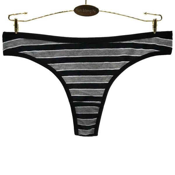 Striped Cotton Thong Underwear For Women 18 Striped Cotton Thong Underwear For Women striped cotton thong underwear for women black stripes