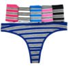 Striped Cotton Thong Underwear For Women 82 Striped Cotton Thong Underwear For Women striped cotton thong underwear for women multicolor pack