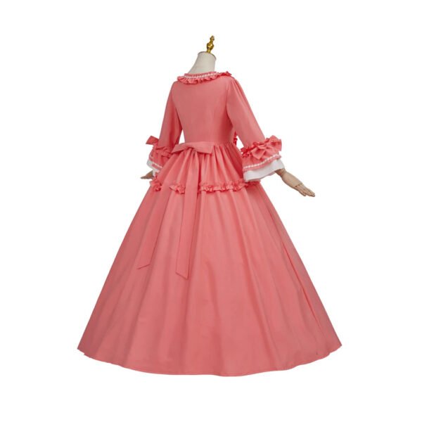 18th Century Victorian Ball Gown Costume 18 18th Century Victorian Ball Gown Costume victorian ball gown costume 18th century pink back