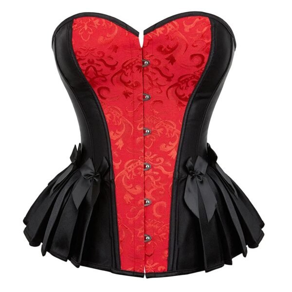 Victorian Corset Top For Women 28 Victorian Corset Top For Women Elegant Victorian corset top for women with red and black design and decorative bows