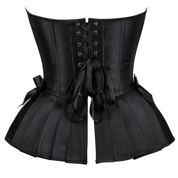 Victorian Corset Top For Women 30 Victorian Corset Top For Women Black Victorian corset top for women with lace-up back and elegant pleated design