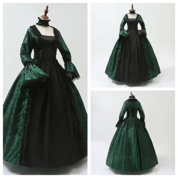 Victorian Era Gown Corset Dress Collection 25 Victorian Era Gown Corset Dress Collection victorian era gown green black ruffled dress