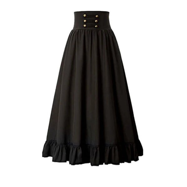 Victorian Maxi Skirt For Women Corset Dress 17 Victorian Maxi Skirt For Women Corset Dress victorian maxi skirt for women black button detailed