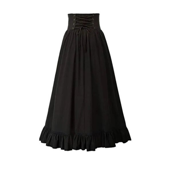 Victorian Maxi Skirt For Women Corset Dress 18 Victorian Maxi Skirt For Women Corset Dress victorian maxi skirt for women black lace up detail