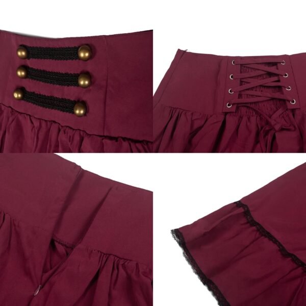 Victorian Maxi Skirt For Women Corset Dress 20 Victorian Maxi Skirt For Women Corset Dress victorian maxi skirt for women burgundy details collage