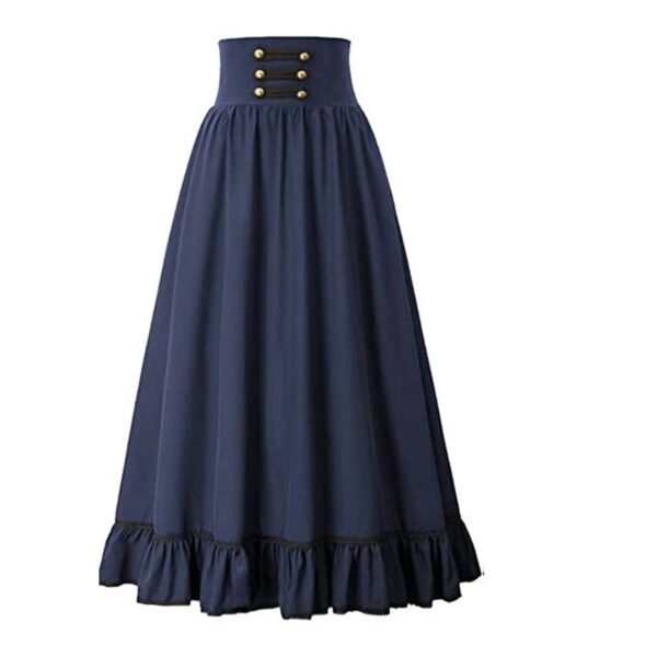 Victorian Maxi Skirt For Women Corset Dress 23 Victorian Maxi Skirt For Women Corset Dress victorian maxi skirt for women navy button detailed