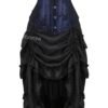 LuckeLadybug vintage burlesque corset dress with lace details and layered black skirt