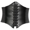 LuckeLadybug LLC Vintage Corset Belt for Women with lacing detail and elastic sides for a stylish fit