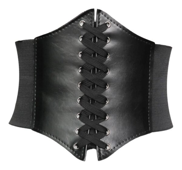 Vintage Corset Belt for Women Fashionable Girdle 1 Vintage Corset Belt for Women Fashionable Girdle LuckeLadybug LLC Vintage Corset Belt for Women with lacing detail and elastic sides for a stylish fit