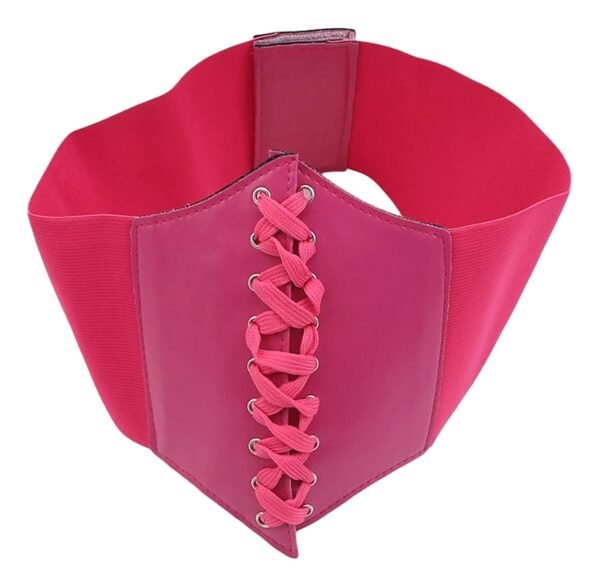 Vintage Corset Belt for Women Fashionable Girdle 4 Vintage Corset Belt for Women Fashionable Girdle LuckeLadybug LLC Vintage Corset Belt for Women in Pink with Lace-Up Design for a Fashionable Look
