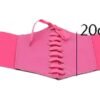 LuckeLadybug pink vintage corset belt for women with adjustable lacing detail for a stylish fit