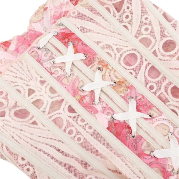 Vintage Lace Underbust Corset Top 40 Vintage Lace Underbust Corset Top LuckeLadybug LLC Vintage Lace Underbust Corset Top with Intricate Detailing and Lace-Up Design