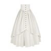 Vintage Medieval Maxi Skirt Corset Dress 11 Vintage Medieval Maxi Skirt Corset Dress vintage medieval maxi skirt white button detail