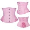 Waist Slimming Underbust Corset Pink 19 Waist Slimming Underbust Corset Pink Pink waist slimming underbust corset with lace-up back and decorative side panels