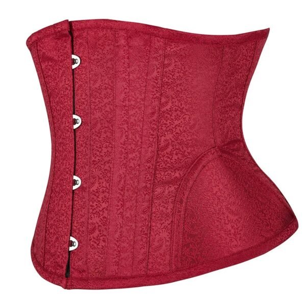 Waist Slimming Underbust Corset Pink 82 Waist Slimming Underbust Corset Pink Red waist slimming underbust corset with elegant design and hook closure for enhanced shape and support