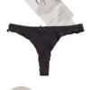 Side View of Women's Cotton Thong Panties Set of 5