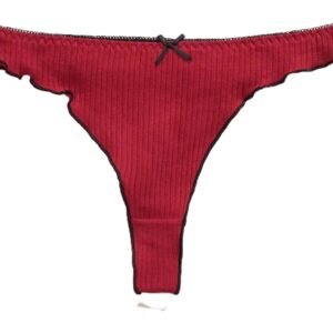 Packaging of Women's Cotton Thong Panties Set of 5