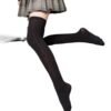 LuckeLadybug LLC women over the knee socks in black for stylish leg coverage and comfort