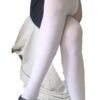 White women over the knee socks from LuckeLadybug LLC perfect for stylish layering and comfort
