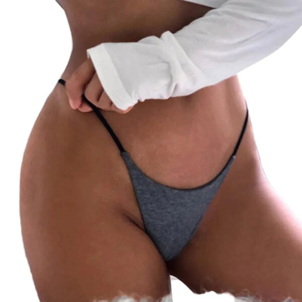 Seamless Thong Underwear For Women 33 Seamless Thong Underwear For Women LuckeLadybug seamless thong underwear for women in gray with minimal coverage for all-day comfort