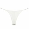 White seamless thong underwear for women designed for comfort and a smooth fit