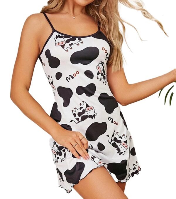 LuckeLadybug women's butterfly print nightdress in soft fabric with stylish design