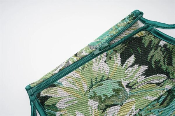 Womens Corset Top With Floral Design 18 Womens Corset Top With Floral Design LuckeLadybug LLC women's corset top featuring a tropical leaf print and zip closure