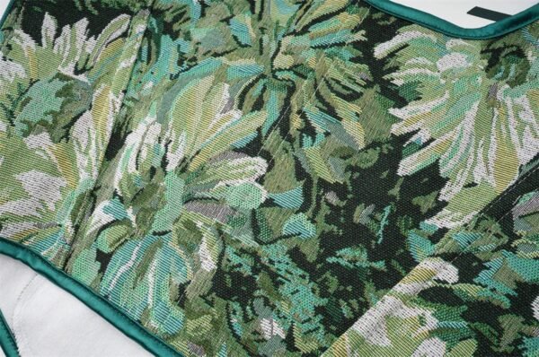 Womens Corset Top With Floral Design 19 Womens Corset Top With Floral Design LuckeLadybug LLC women's corset top with floral pattern in green and black colors