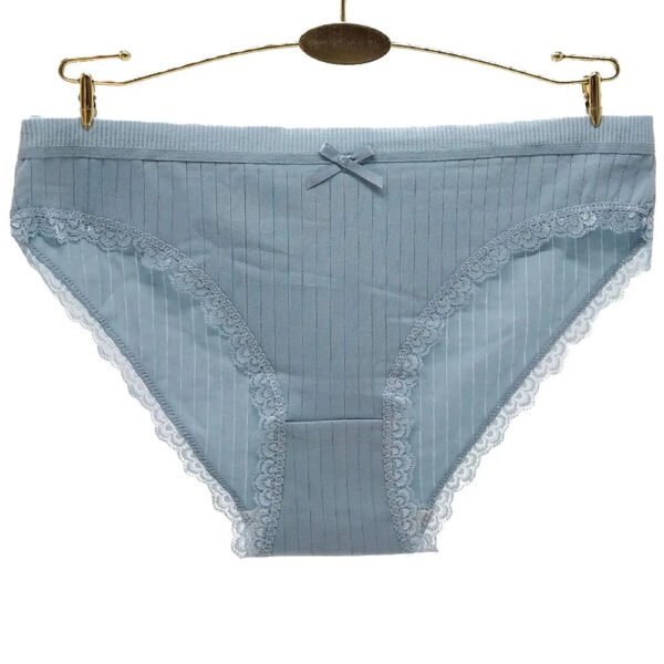 Womens Cotton Hipster Underwear 6 Pack 26 Womens Cotton Hipster Underwear 6 Pack Light blue women's cotton hipster underwear with lace trim and bow detail