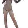 LuckeLadybug women's fishnet jumpsuit featuring long sleeves and a form-fitting design for bold looks